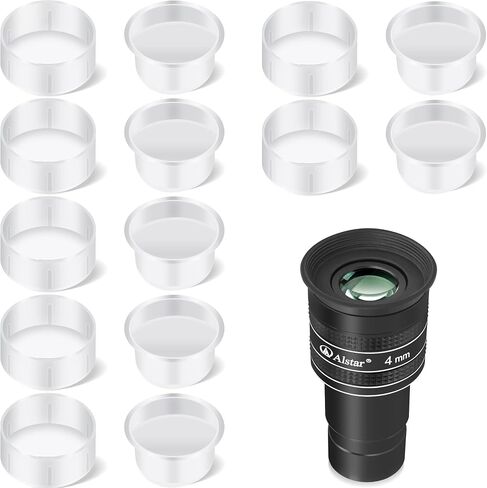 Alstar 1.25" 58 Degree 4mm Telescope Eyepiece - Bundle with - 7 Pair Dust Caps Set in Saudi Arabia