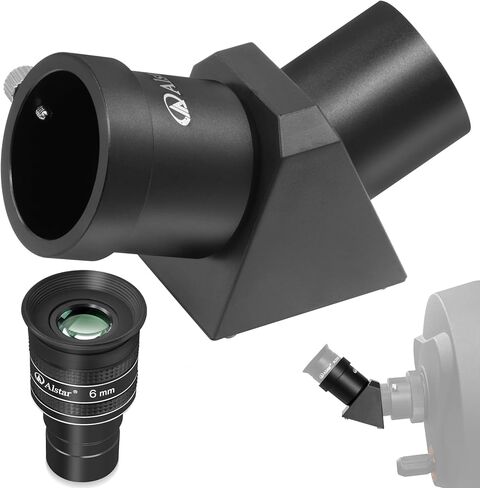 Alstar 1.25" 58 Degree 6mm Telescope Eyepiece - Bundle with - 1.25" 45-Degree Diagonal Prism in Saudi Arabia