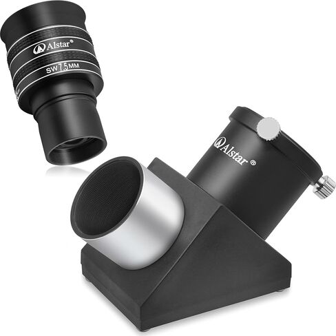 Alstar 1.25" 58 Degree 7.5mm Telescope Eyepiece - Bundle with - 1.25 inch 90 Degree Diagonal Mirror in Saudi Arabia