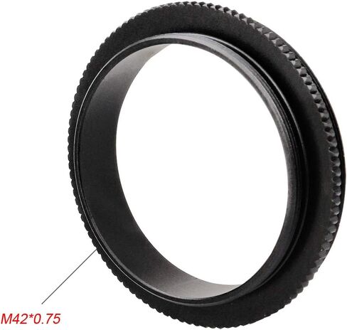 SVBONY SV119 Extension Tube Kit for Cameras and eyepieces 5mm 10mm 15mm 30mm M48x0.75 on Both Sides Bundle with SV130 M48 Male to M42 Male Telescope Adapter Knurling Design Black in Saudi Arabia