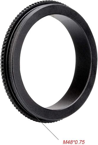 SVBONY SV119 Extension Tube Kit for Cameras and eyepieces 5mm 10mm 15mm 30mm M48x0.75 on Both Sides Bundle with SV130 M48 Male to M42 Male Telescope Adapter Knurling Design Black in Saudi Arabia