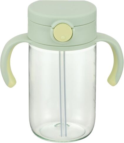 On-the-Go Sippy Cup with Silicone Straw and Removable Handles, 10 oz, Easy Grip for Infant-Toddlers Sparkle Balloon, Light Blue in Saudi Arabia