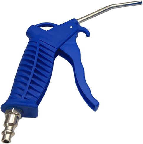 Air Blow Gun Kit 16.4FT Long Coil Heavy Duty Air Seat Blow Gun Kit for Semi Truck Air Hose with I/M Style Air Plug And Coupler Fitting, T Adapter (Blue) in Saudi Arabia