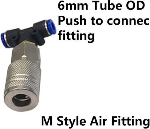 Air Blow Gun Kit 16.4FT Long Coil Heavy Duty Air Seat Blow Gun Kit for Semi Truck Air Hose with I/M Style Air Plug And Coupler Fitting, T Adapter (Blue) in Saudi Arabia
