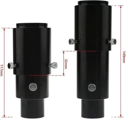 1.25 Variable Projection DSLR Camera Eyepiece Adapter for Telescopes, Extendable Camera Adapter for Astronomy Photography, Compatible with Reflector & Refractor Telescopes in Saudi Arabia