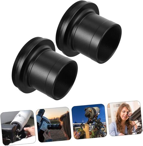 قطعتان من محول تركيب التلسكوب من الفولاذ المقاوم للصدأ لكاميرات DSLR موصل عدسة الكاميرا للتلسكوب الفلكي والتصوير الفلكي سهل التركيب وحامل عدسة خفيف الوزن in Kuwait