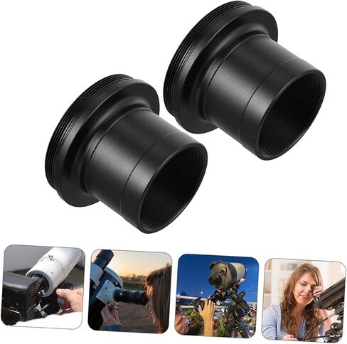 Gatuida 2pcs Stainless Steel T Adapter for Astronomical Telescope Mount DSLR Camera Lens Mounting Connector for Astrophotography in Saudi Arabia