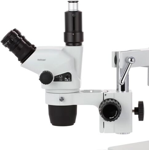مجهر تكبير ستريو بحامل ثلاثي العينيات 2X-225X مع كاميرا 9 ميجابكسل 2.0 وألياف بصرية LED بقدرة 50 وات in Kuwait