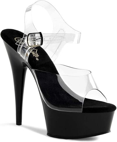 Pleaser Women's Delight-608 Ankle-Strap Sandal in Saudi Arabia