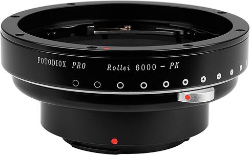 Fotodiox Pro Lens Mount Adapter with Built-in Aperture Control Iris - Compatible with Rollei (Rolleiflex) 6000 Series Lens to Pentax K (PK) Cameras in Saudi Arabia