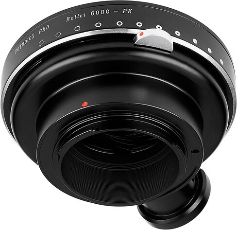 Fotodiox Pro Lens Mount Adapter with Built-in Aperture Control Iris - Compatible with Rollei (Rolleiflex) 6000 Series Lens to Pentax K (PK) Cameras in Saudi Arabia