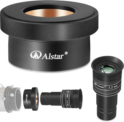 Alstar 1.25" 58 Degree 3.2mm Telescope Eyepiece - Bundle with - 2 inch to 1.25 inch Twist Lock Adapter in Saudi Arabia