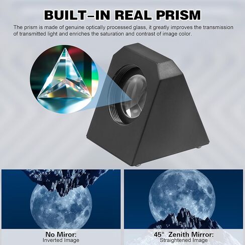 Alstar 1.25" 58 Degree 2.5mm Telescope Eyepiece - Bundle with - 1.25" 45-Degree Diagonal Prism in Saudi Arabia