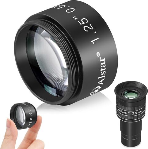 Alstar 1.25" 58 Degree 2.5mm Telescope Eyepiece - Bundle with - 0.5X Reducer in Saudi Arabia