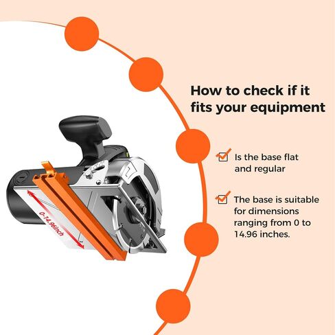 Imbot منشار دائري دليل السكك الحديدية لمقاعد المنشار 12 بوصة، دليل قاعدة آلة القطع القابلة للتعديل من سبائك الألومنيوم الدقيقة للأعمال الخشبية، قابل للتعديل من 0 إلى 380 مم، أداة القطع للقص السريع in Kuwait
