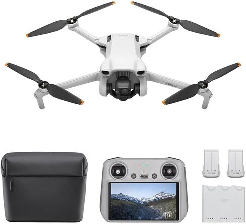 DJI Mini 3 Drone Fly More Combo مع وحدة تحكم عن بعد RC مع بطاقة microSD سعة 64 جيجابايت، وسادة هبوط قابلة للطي، مجموعة تنظيف in Kuwait