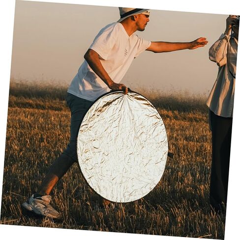 Gatuida Portable Photography Reflector Board Lightweight Camera Lighting Reflective Diffuser for Outdoor Portrait Video and Live Streaming Use in Saudi Arabia