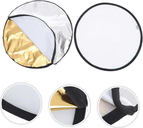 Gatuida Portable Photography Reflector Board Lightweight Camera Lighting Reflective Diffuser for Outdoor Portrait Video and Live Streaming Use in Saudi Arabia