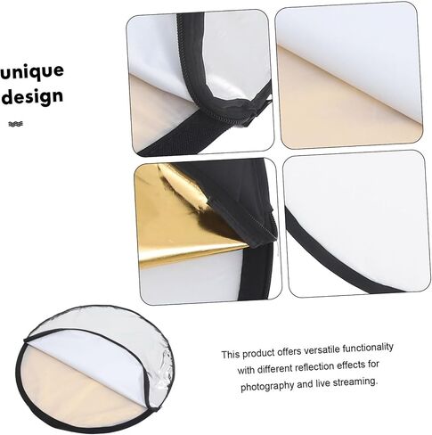 Gatuida Portable Photography Reflector Board Lightweight Camera Lighting Reflective Diffuser for Outdoor Portrait Video and Live Streaming Use in Saudi Arabia