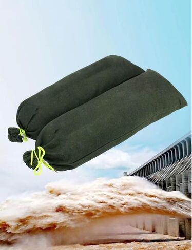 10 PCS Flood Water Barrier Sand Bags Water Activated Sandbags Flood Prevention Barriers for Flooding Water Barriers for Flood Reusable Sand Bags for Home Doors Flood Control(70x30cm/27.6x11.8in) in Saudi Arabia