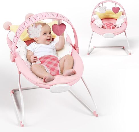 Baby Bouncer, Soothing Vibrations Infant Seat, Portable Baby Bouncer Seat with Music, for 0-6 Months 6-20 lbs(Green) in Saudi Arabia