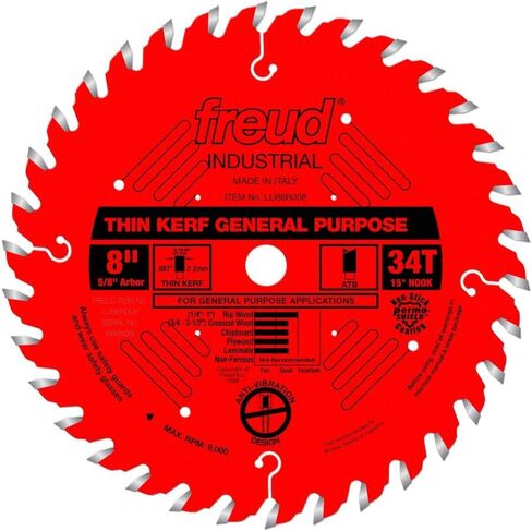 Freud LU86R008: 8" x 34T Thin Kerf General Purpose Blade in Saudi Arabia