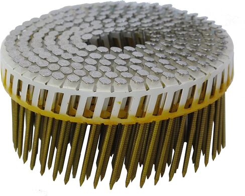 Anchor 2x092BPHDR 2-Inch by 0.092 Plastic Coil 15 Degree Ring Shank Hot Galvenized Siding Nails 4,800/Box in Saudi Arabia