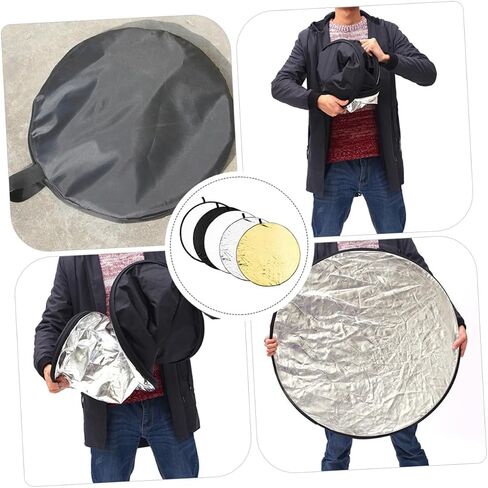 Foldable Photography Reflector Board Portable Photo Reflective Panel for Jewelry Cosmetics Food and Still Life Shooting Easy Setup with Standard Reflector Bracket in Saudi Arabia