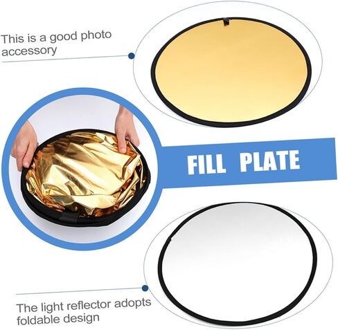 Photography Reflector Light Diffuser Board Gold Silver Portable Reflector Panel for Outdoor and Studio Photography Softens Shadows and Enhances Reflection in Saudi Arabia