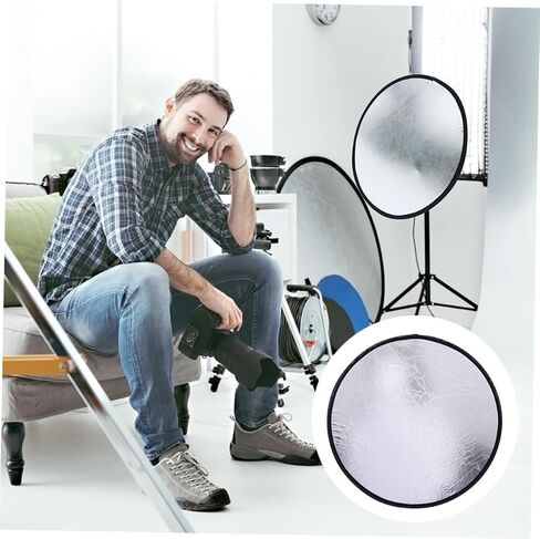 Photography Reflector Light Diffuser Board Gold Silver Portable Reflector Panel for Outdoor and Studio Photography Softens Shadows and Enhances Reflection in Saudi Arabia