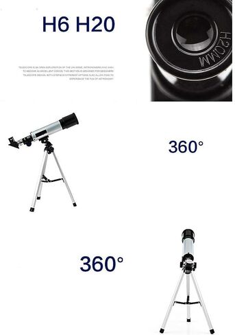 Monoculars Telescope, Beginner Astronomy Telescope，Fully-Coated Glass Optics，50mm Aperture 400mm AZ Mount Astronomical Refracting Telescope，with Tripod & Finder in Saudi Arabia