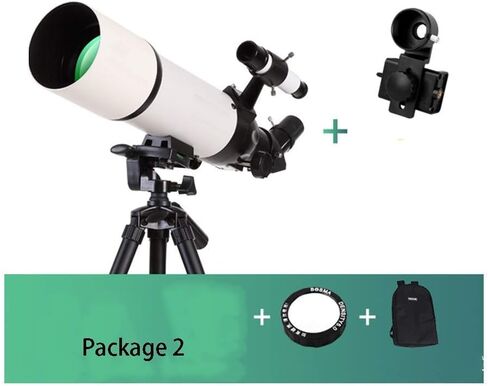 Monoculars Telescope, Telescopes for Astronomy Beginners，45 Degree Erect Mirror，80mm Large Diameter，5x24 Finder，Telescope for with Backpack and Tripo in Saudi Arabia