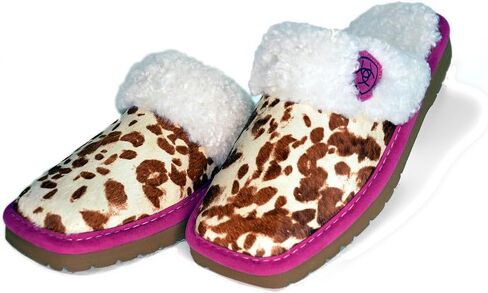 ARIAT Women's Jackie Square Toe Exotic Slippers with Suede Leather Uppers in Saudi Arabia