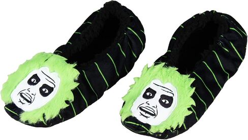 Beetlejuice Slippers 3D Hair Embroidered Character Slipper Socks with No-Slip Sole For Women Men in Saudi Arabia