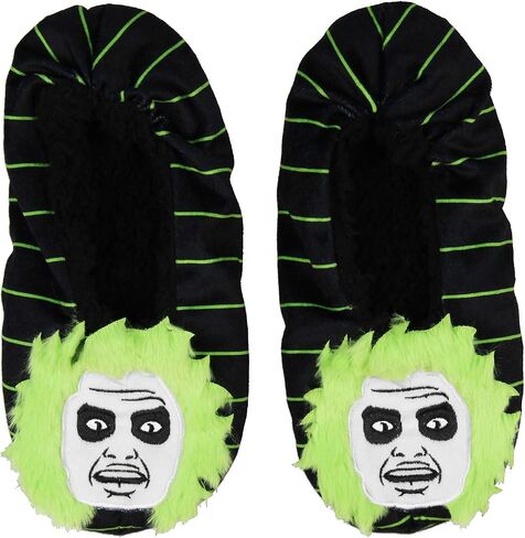 Beetlejuice Slippers 3D Hair Embroidered Character Slipper Socks with No-Slip Sole For Women Men in Saudi Arabia