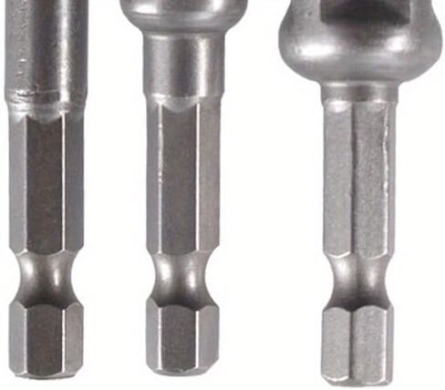 3 Pcs Drill Socket Adapter Impact Drill Extension Drill Bits Bar Socket Adapter 1/4 3/8 1/2 Size Hex Shank Square Head Drill Bit (1/2) in Saudi Arabia