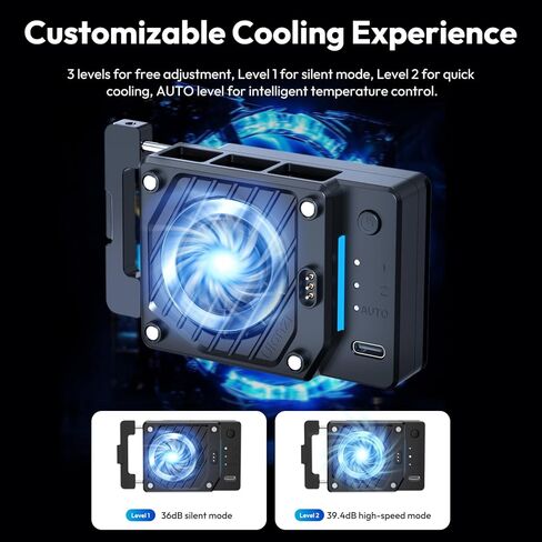 ULANZI CU01 Camera Cooler Kit, for DSLR & Mirrorless, Semiconductor Cooling Fan: 3000mAh Magnetic Rechargeable Battery, 3 Speeds, Auto Temp Control for Video Recording (Battery+Cooler) in Saudi Arabia