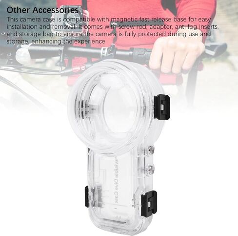 Goshyda Diving Case for 360 X5 Camera 60M Wetherproof Housing, Sealed Protective Case with Magnetic Fast Release Base for Underwater Photography in Saudi Arabia