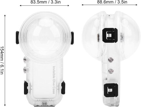 Diving Case for X5 Camera, 60M Water Proof Housing, Underwater Sealed Protective Shell, Magnetic Fast Release Base in Saudi Arabia