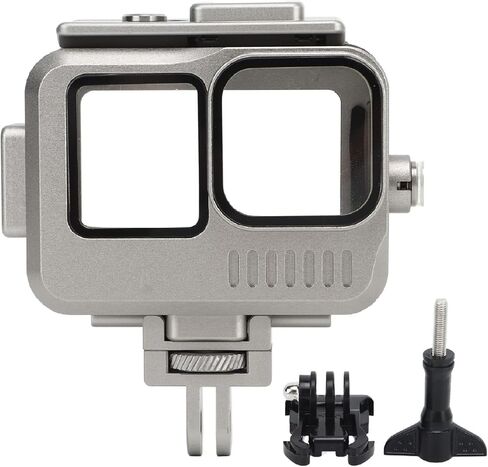 Water Proof Case, 40M Protective Diving Housing with 9H Tempered Glass Dual Cold Shoe Mount, Drop Resistance Cover, for Go Pro 11 10 9 in Saudi Arabia
