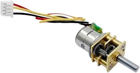 10mm 2-Phase 4-Wire Precision Gear Stepper Electronic Starter Full Metal Gearbox Reduction Ratio 20/50/ 100/150/ 298 / Driver Board((A) Ratio 20) in Saudi Arabia