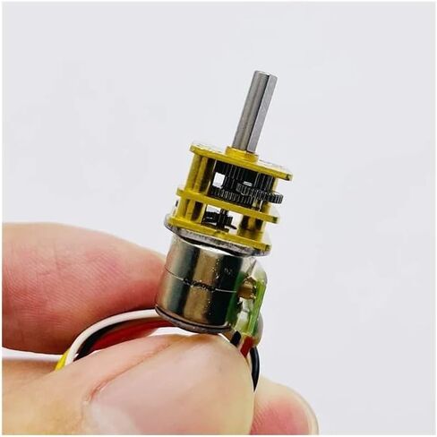 10mm 2-Phase 4-Wire Precision Gear Stepper Electronic Starter Full Metal Gearbox Reduction Ratio 20/50/ 100/150/ 298 / Driver Board((A) Ratio 20) in Saudi Arabia