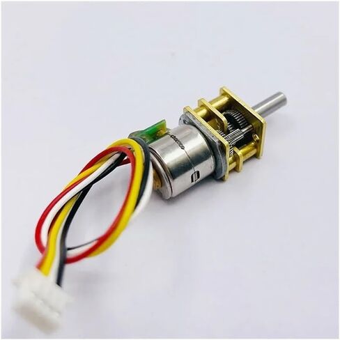 10mm 2-Phase 4-Wire Precision Gear Stepper Electronic Starter Full Metal Gearbox Reduction Ratio 20/50/ 100/150/ 298 / Driver Board((A) Ratio 20) in Saudi Arabia