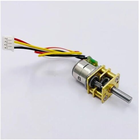 10mm 2-Phase 4-Wire Precision Gear Stepper Electronic Starter Full Metal Gearbox Reduction Ratio 20/50/ 100/150/ 298 / Driver Board((A) Ratio 20) in Saudi Arabia