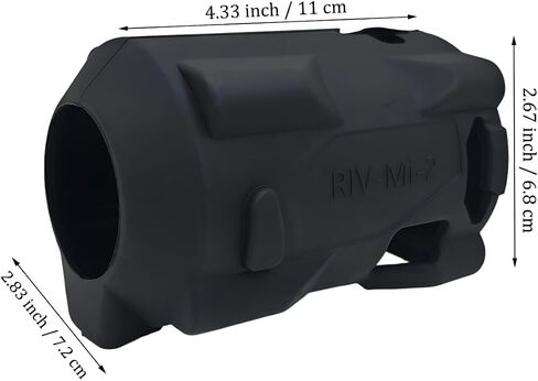 49-16-2554 Impact Driver Protective Boot Fits Milwaukee M12 FUEL 3/8in. and 1/2in. Stubby impact wrenches 2554-20 2555-20 2555P-20,Durable Rubber Cover,Black (Boot Only) in Saudi Arabia