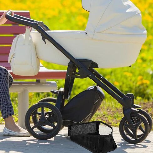 MERRYHAPY Stroller Mesh Storage Bag Universal Organizer for Baby Diapers Toys Essentials Lightweight Oxford Cloth Stroller Bottom Basket in Saudi Arabia