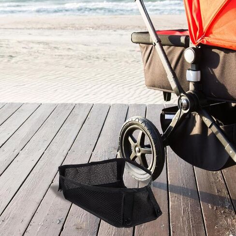 MERRYHAPY Stroller Mesh Storage Bag Universal Organizer for Baby Diapers Toys Essentials Lightweight Oxford Cloth Stroller Bottom Basket in Saudi Arabia