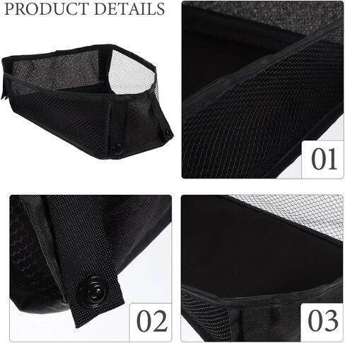 MERRYHAPY Stroller Mesh Storage Bag Universal Organizer for Baby Diapers Toys Essentials Lightweight Oxford Cloth Stroller Bottom Basket in Saudi Arabia