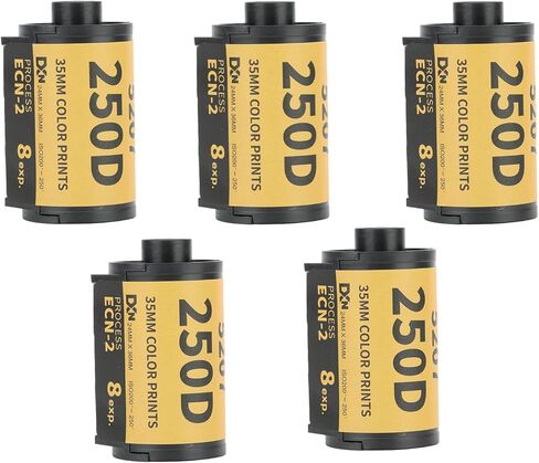 5 قطع من أفلام الطباعة الملونة، نطاق تعريض احترافي واسع ECN 2، فيلم كاميرا مطبوع بالألوان لكاميرا 135، 35 مم (8 ورقات) in Kuwait