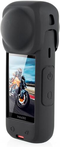 Optical Glass Premium Lens Cap Guard Protective Cover for Insta 360 X4 Removable Waterproof & Anti-Scratch Camera Cap Accessories (Lens Cap) in Saudi Arabia